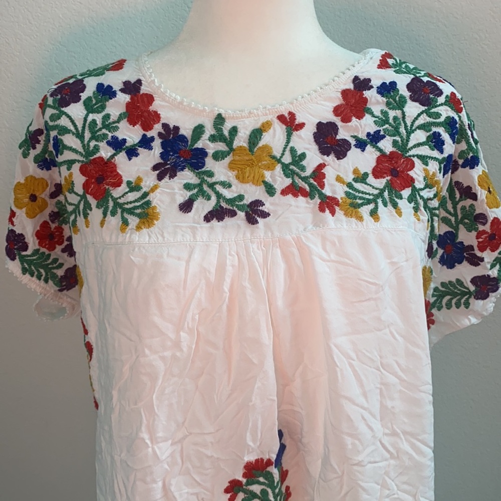 Shoreline White Embroidered Dress Sz XL - Picture 2 of 13